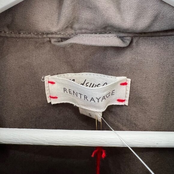 Madewell x Rentrayage NWT Upcycle Field jacket, Olive/tan, Size S - Picture 8 of 15